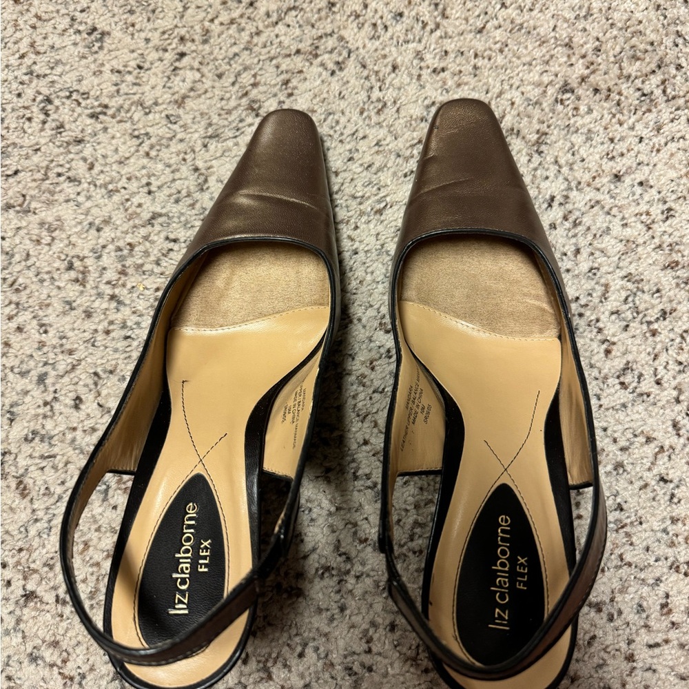 Liz Claiborne Sling back heels